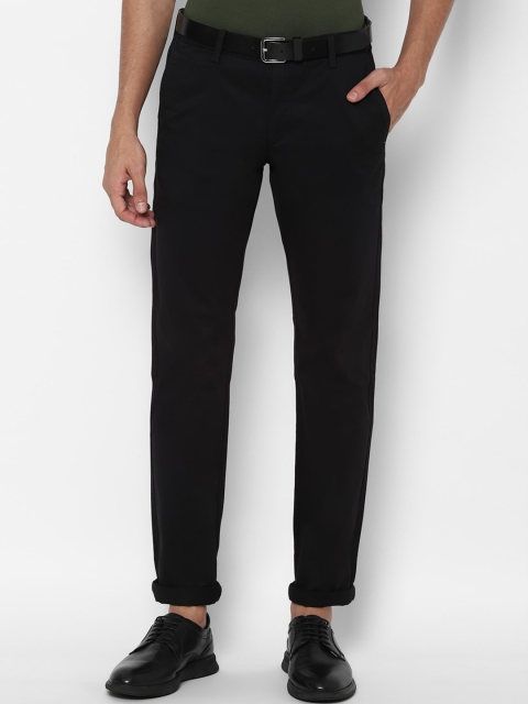 

Allen Solly Men Black Solid Regular Fit Trousers
