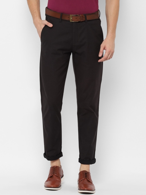

Allen Solly Men Black Textured Chinos Trousers