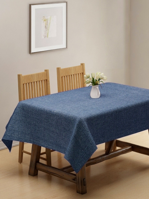 

KLOTTHE Blue Solid 6 Seater Table Cover