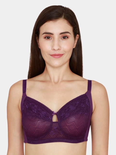 

Zivame Purple Floral Everyday Bra