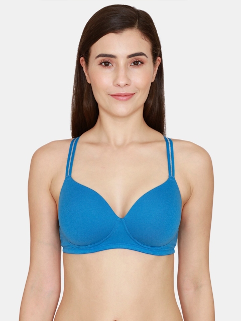 

Zivame Blue T-shirt Bra Lightly Padded
