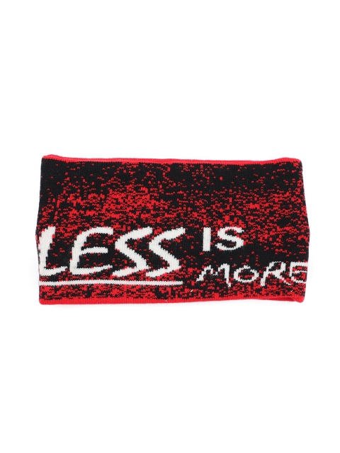 

Bharatasya Women Red & Black Warm Woolen Headband