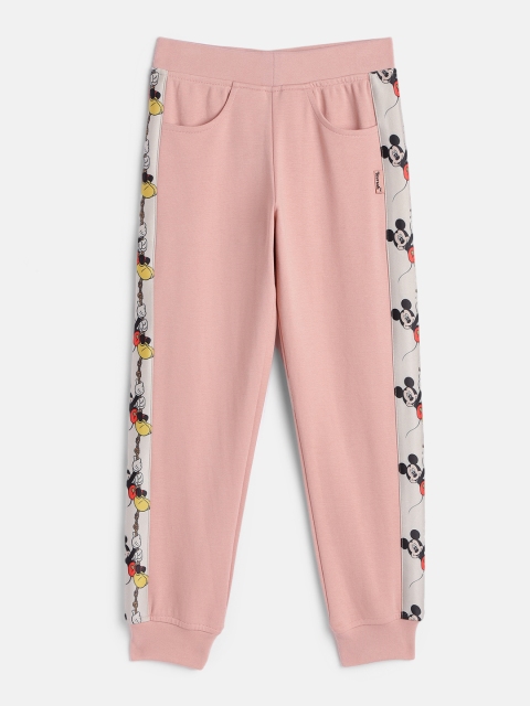 

Yuvraah Kids Unisex Pink Mickey Mouse Printed Joggers