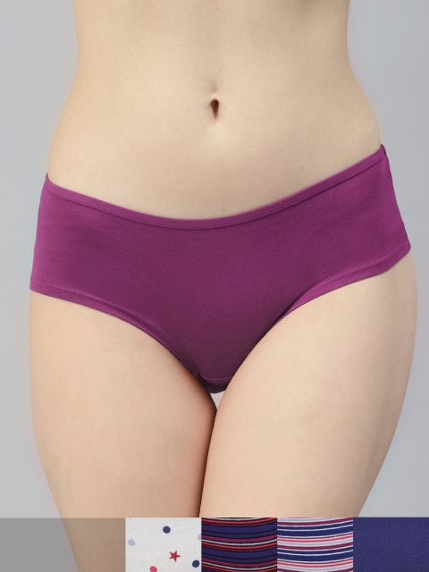 

Marks & Spencer Women Pack of 5 Hipster Briefs T612018X, Purple