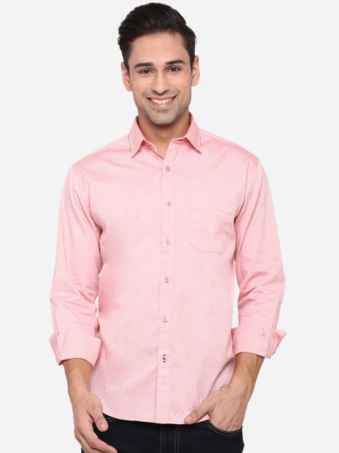 

Greenfibre Men Pink Opaque Casual Shirt