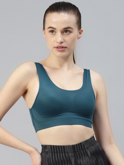 

Marks & Spencer Teal Bra Solid Lightly Padded Sports Bra