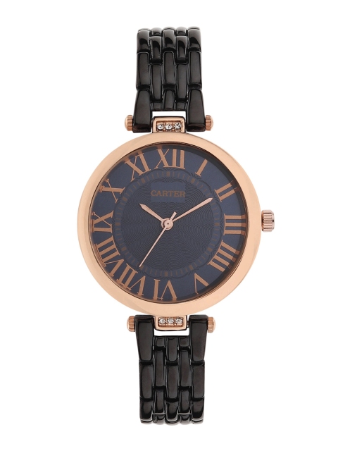 

Sandy D Carter Women Blue Dial & Black Analogue Watch - SD-Carter-14-BL