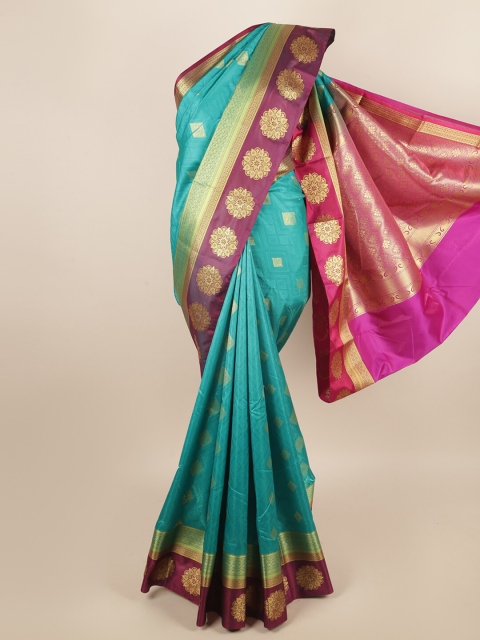 

Pothys Blue & Purple Ethnic Motifs Zari Art Silk Saree