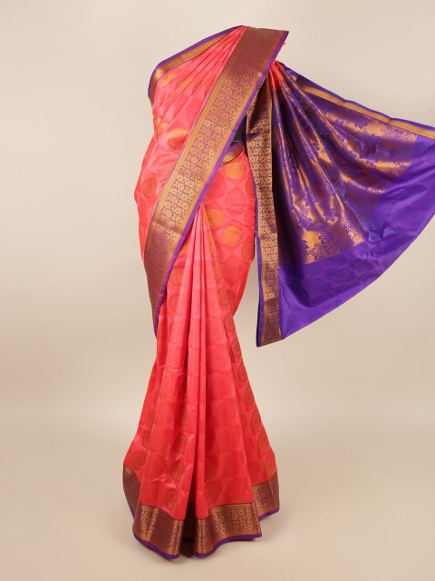 

Pothys Pink & Violet Woven Design Zari Art Silk Saree