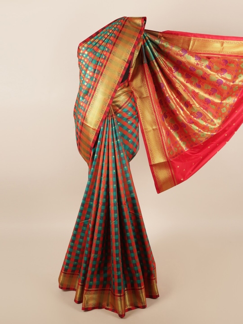 

Pothys Multi Ethnic Motifs Zari Art Silk Saree
