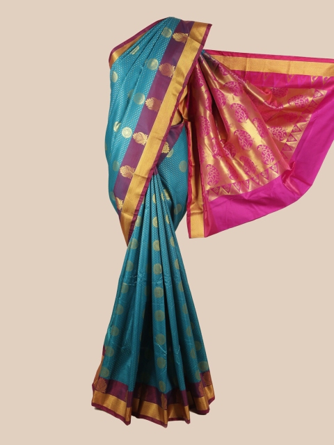 

Pothys Blue & Pink Woven Design Zari Art Silk Saree