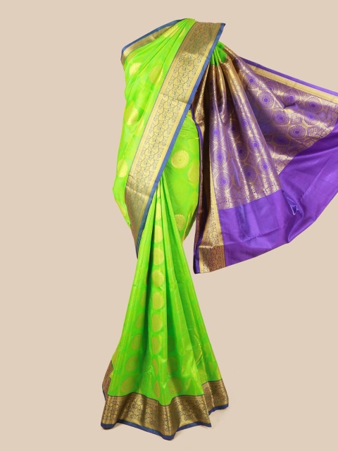 

Pothys Green & Purple Woven Design Zari Art Silk Saree