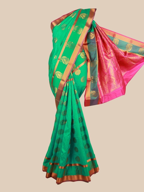 

Pothys Green Woven Design Art Silk Saree