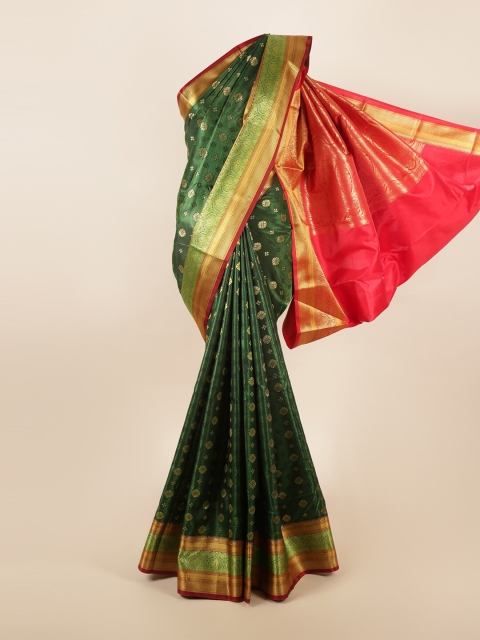 

Pothys Green & Red Woven Design Zari Art Silk Saree