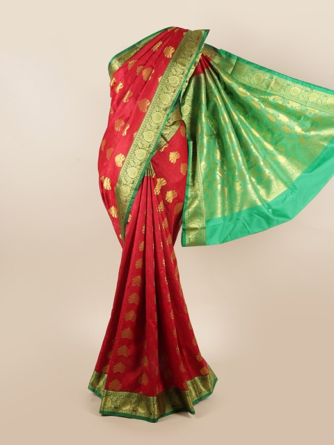 

Pothys Red & Green Woven Design Art Silk Saree