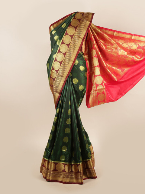 

Pothys Green & Red Woven Design Zari Art Silk Saree