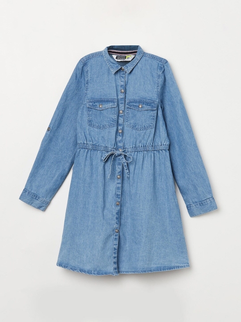 

Fame Forever by Lifestyle Blue Denim Shirt Dress