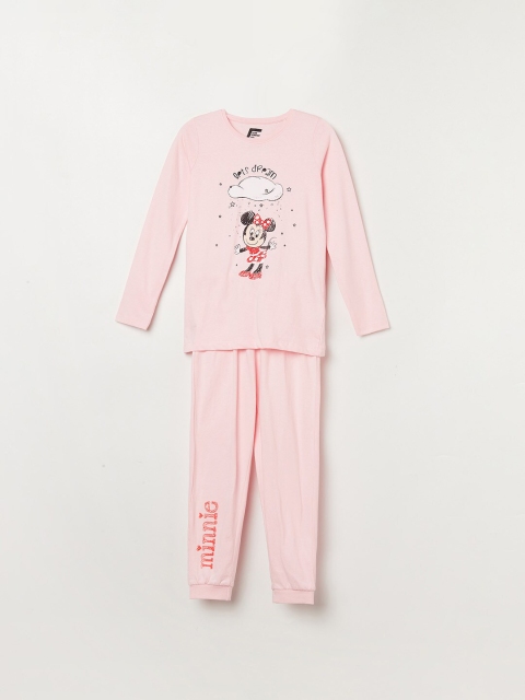 

Fame Forever by Lifestyle Girls Pink Cotton Loungewear Set