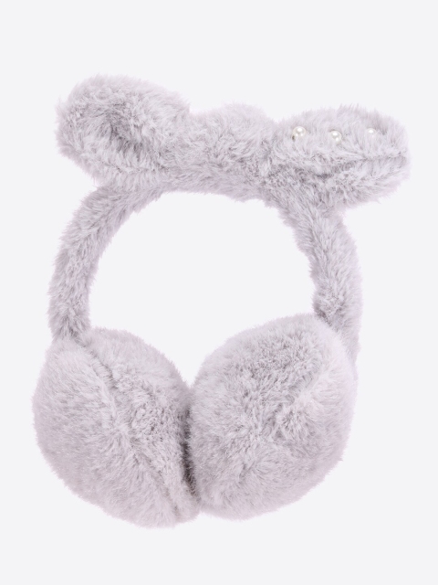 

CUTECUMBER Girls Grey Faux Fur Ear Muffs