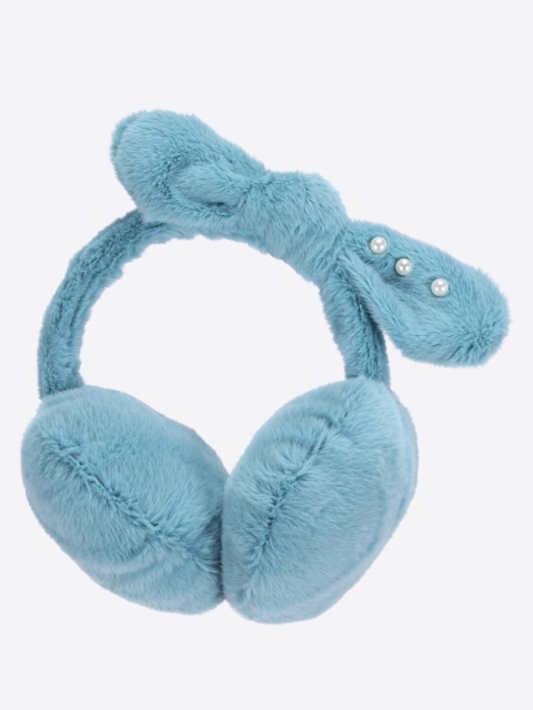 

CUTECUMBER Girls Teal Green Faux Fur Ear Muffs