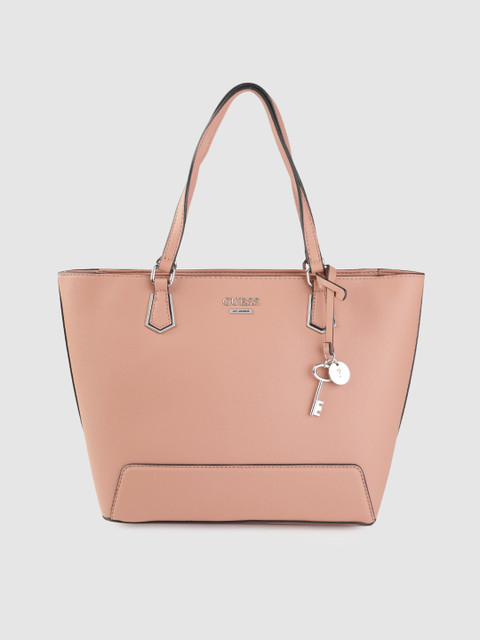

GUESS Pink Structured Shoulder Bag