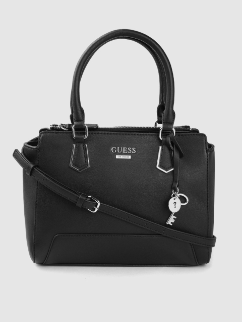 

GUESS Black Solid Structured Shoulder Bag