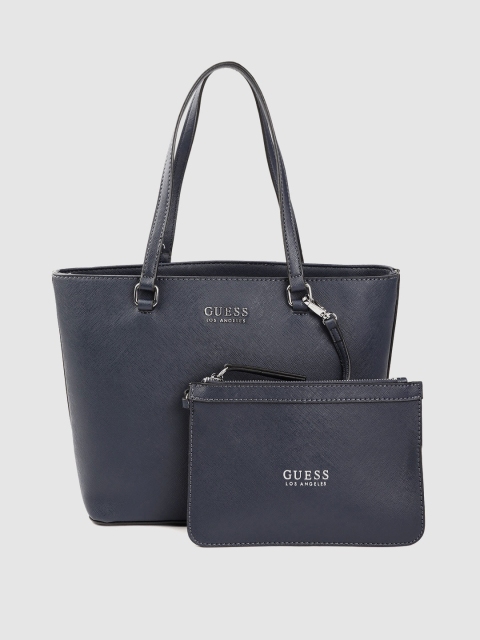 

GUESS Navy Blue Shoulder Bag with Pouch