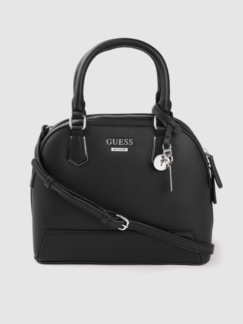 

GUESS Black Solid Handheld Bag
