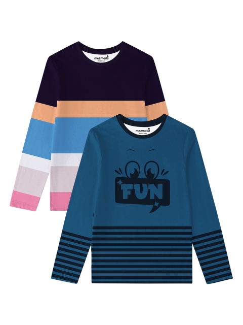

mezmoda Boys Pack Of 2 T-shirts, Blue