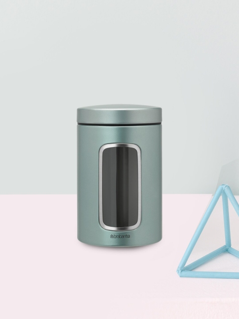 

Brabantia Green & Black Solid Metal Window Canister 1.4 L