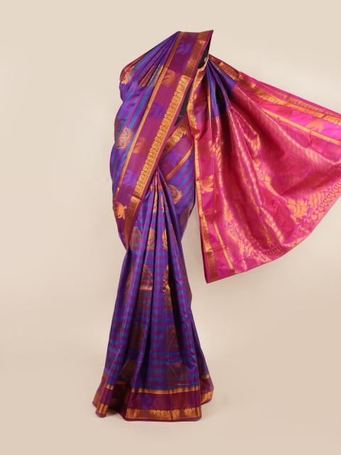 

Pothys Multicoloured Woven Design Zari Art Silk Saree, Multi