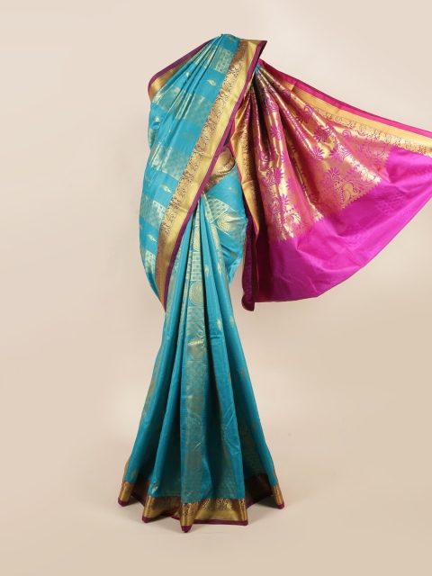 

Pothys Blue & Pink Woven Design Zari Art Silk Saree