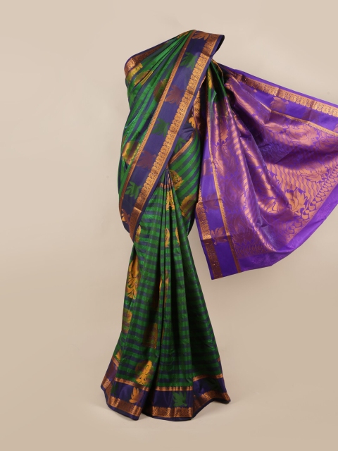 

Pothys Multicoloured Striped Zari Art Silk Saree, Multi