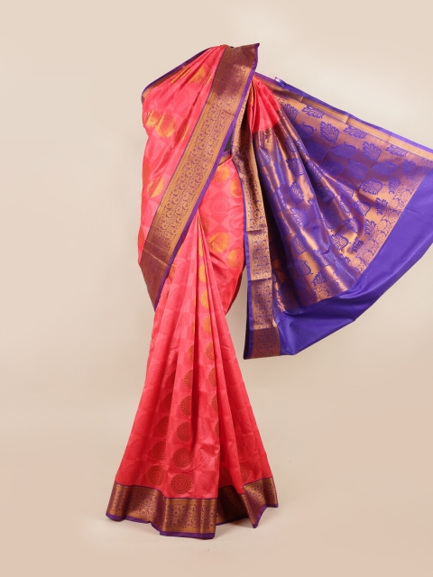 

Pothys Pink & Violet Woven Design Zari Art Silk Saree
