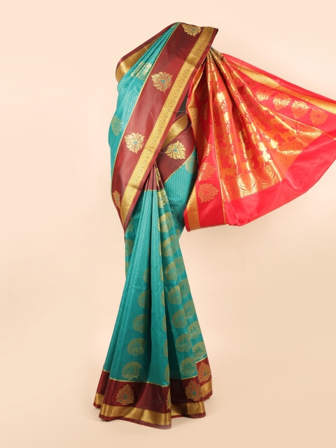 

Pothys Blue & Purple Woven Design Art Silk Saree
