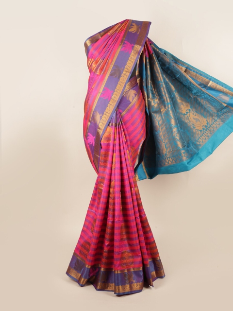 

Pothys Multicoloured Floral Art Silk Saree, Multi