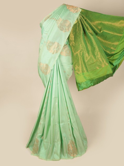 

Pothys Green Woven Design Art Silk Saree