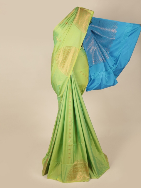 

Pothys Green & Blue Woven Design Zari Art Silk Saree