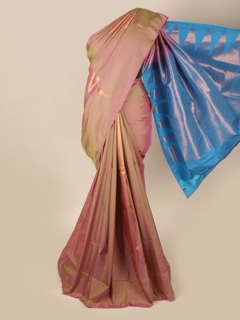 

Pothys Mauve & Blue Woven Design Zari Art Silk Saree