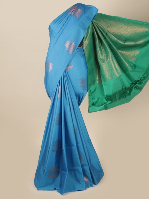 

Pothys Blue & Green Woven Design Zari Art Silk Saree