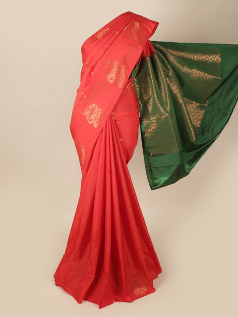 

Pothys Red & Gold Ethnic Motifs Art Silk Saree