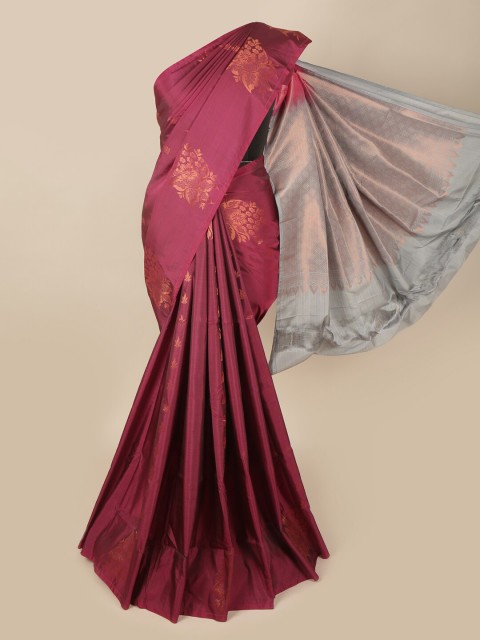 

Pothys Purple & Grey Woven Design Art Silk Saree