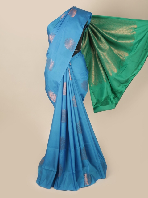 

Pothys Blue & Green Woven Design Zari Art Silk Saree