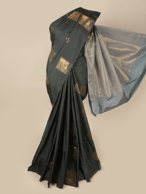 

Pothys Grey & Black Woven Design Zari Art Silk Saree