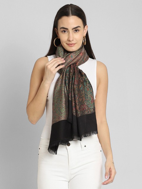 

Aditi Wasan Women Multicolour Woven Design Jacquard Silk Stole, Multi