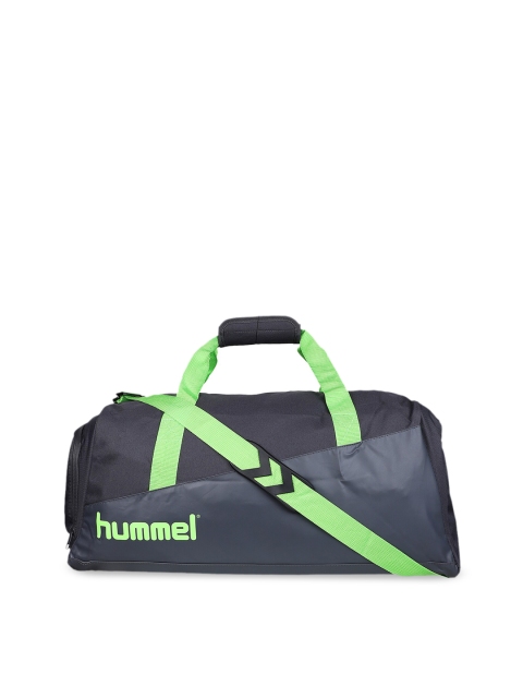 

hummel Black & Green Printed Duffle Bag