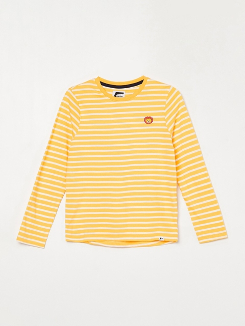 

Fame Forever by Lifestyle Boys Yellow Striped T-shirt