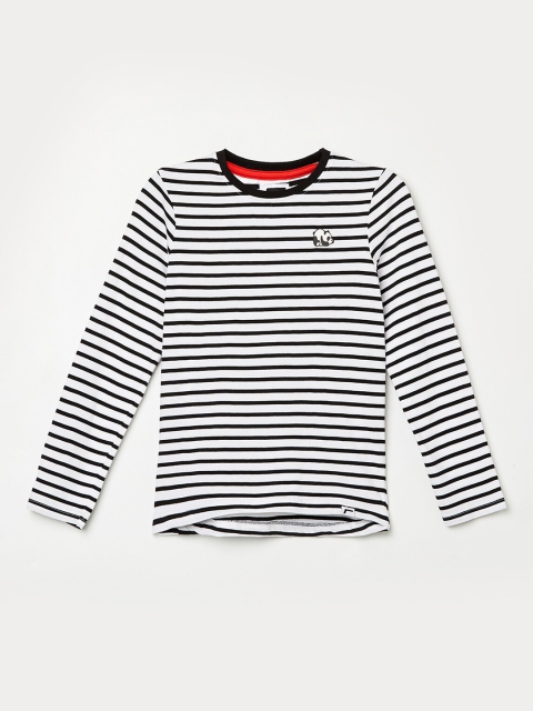 

Fame Forever by Lifestyle Boys Black Striped Cotton T-shirt