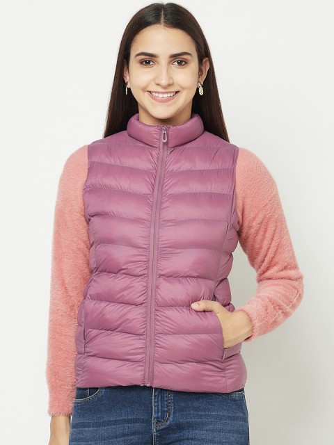 

METTLE Women Purple Puffer Jacket