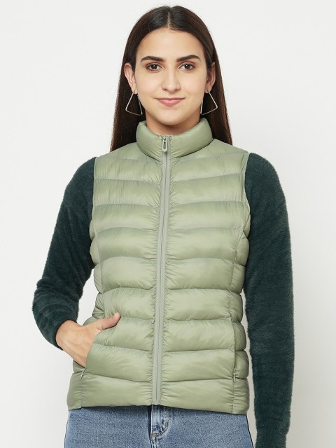 

METTLE Women Green Puffer Jacket